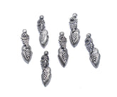 Silver kholapuri Beads 36 MM Per Packet of 6 Pcs- (KBP-004)